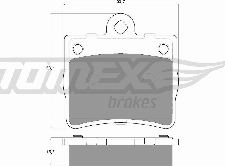 TOMEX brakes TX 12-77 - Fékbetétkészlet, tárcsafék parts5.com