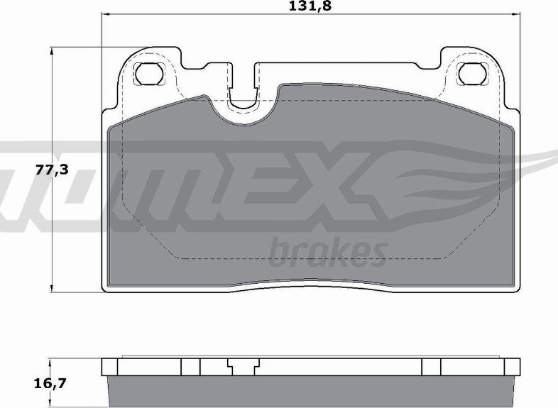 TOMEX brakes TX 17-14 - Fren balata seti, diskli fren parts5.com