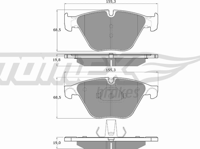 TOMEX brakes TX 17-35 - Juego de pastillas de freno parts5.com