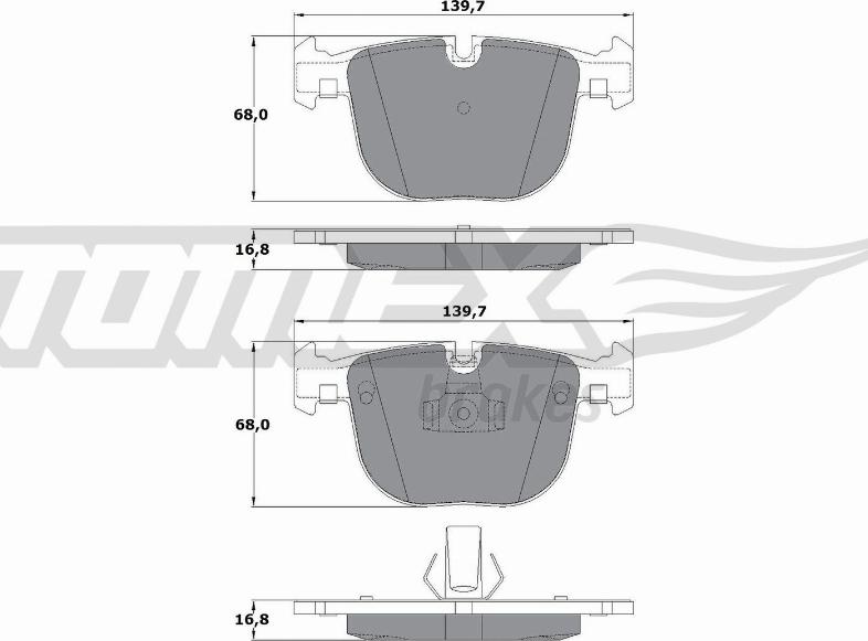 TOMEX brakes TX 17-38 - Juego de pastillas de freno parts5.com