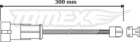 TOMEX brakes TX 30-53 - Styk ostrzegawczy, zużycie okładzin hamulcowych parts5.com