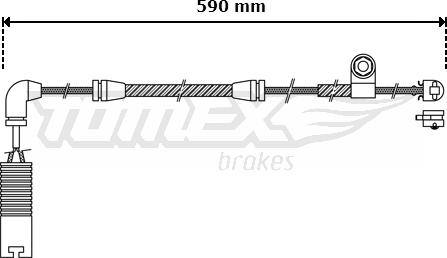 TOMEX brakes TX 30-37 - Contacto de aviso, desgaste de los frenos parts5.com