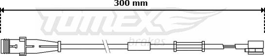 TOMEX brakes TX 30-70 - Signalni kontakt, istrošenost kočne obloge parts5.com