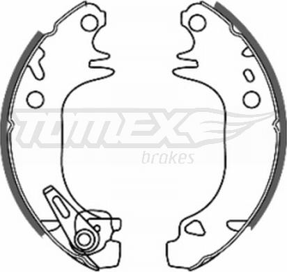 TOMEX brakes TX 20-44 - Zestaw szczęk hamulcowych parts5.com