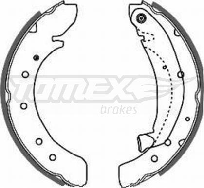 TOMEX brakes TX 20-50 - Set saboti frana parts5.com