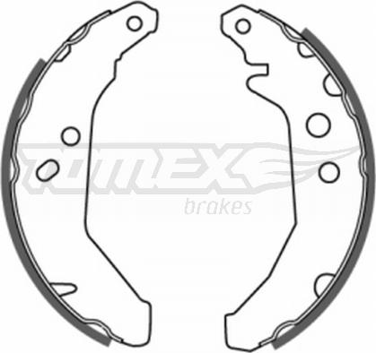 TOMEX brakes TX 20-66 - Fren pabuç takımı parts5.com