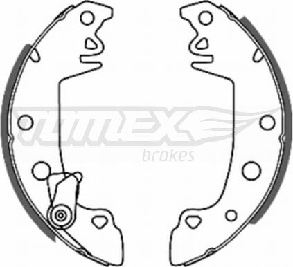 TOMEX brakes TX 20-68 - Zestaw szczęk hamulcowych parts5.com