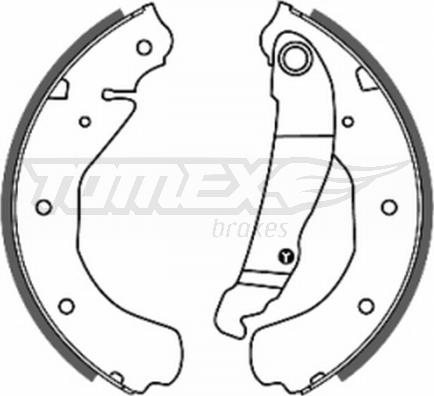 TOMEX brakes TX 20-16 - Set saboti frana parts5.com