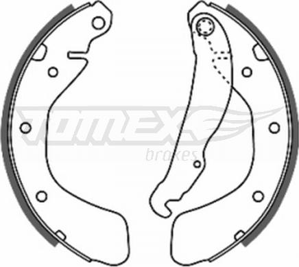 TOMEX brakes TX 20-17 - Σετ σιαγόνων φρένων parts5.com