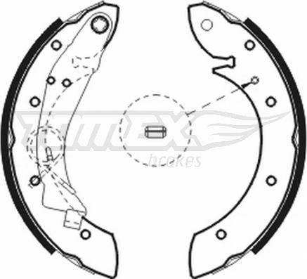 TOMEX brakes TX 20-75 - Set saboti frana parts5.com