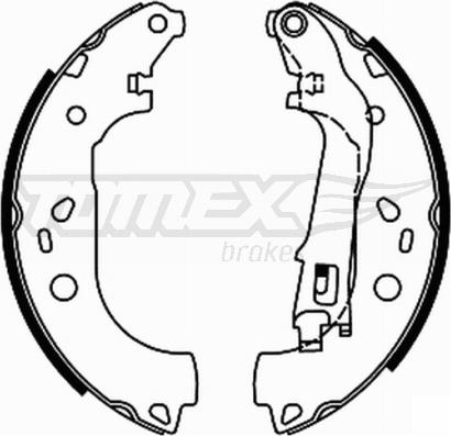 TOMEX brakes TX 21-98 - Set saboti frana parts5.com