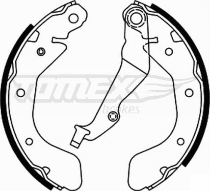 TOMEX brakes TX 21-93 - Brake Shoe Set parts5.com