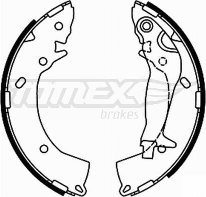 TOMEX brakes TX 21-92 - Brake Shoe Set parts5.com