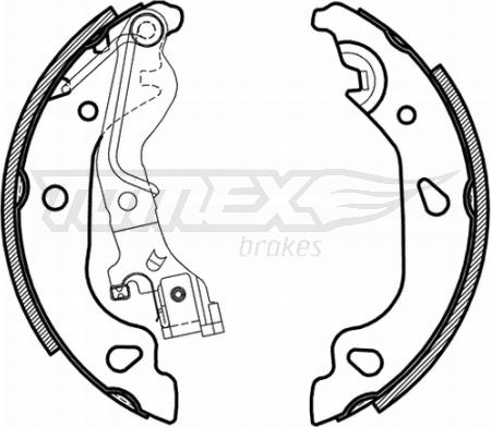 TOMEX brakes TX 21-59 - Set saboti frana parts5.com