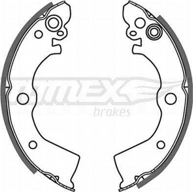 TOMEX brakes TX 21-50 - Brake Shoe Set parts5.com