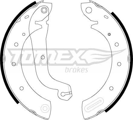 TOMEX brakes TX 21-60 - Brake Shoe Set parts5.com