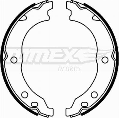 TOMEX brakes TX 21-68 - Brake Shoe Set parts5.com