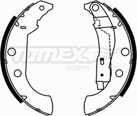 TOMEX brakes TX 21-67 - Sada brzdových čelistí parts5.com