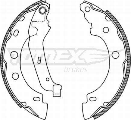 TOMEX brakes TX 21-00 - Piduriklotside komplekt parts5.com