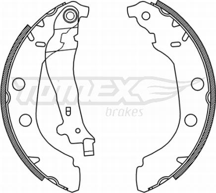 TOMEX brakes TX 21-15 - Jeu de mâchoires de frein parts5.com