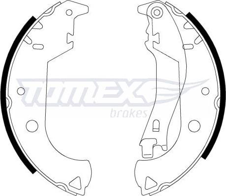 TOMEX brakes TX 21-30 - Set saboti frana parts5.com