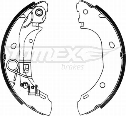 TOMEX brakes TX 21-31 - Set saboti frana parts5.com