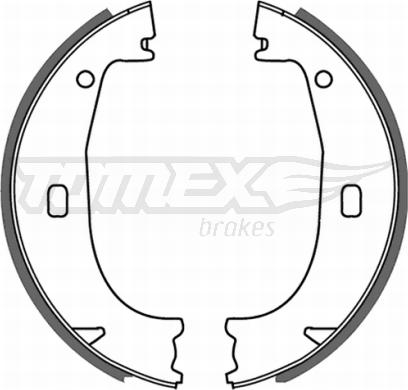 TOMEX brakes TX 21-23 - Brake Shoe Set parts5.com