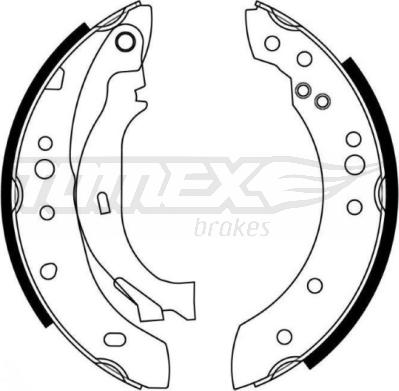 TOMEX brakes TX 21-27 - Σετ σιαγόνων φρένων parts5.com