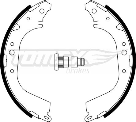 TOMEX brakes TX 23-35 - Jeu de mâchoires de frein parts5.com