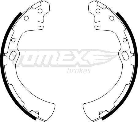 TOMEX brakes TX 23-31 - Brake Shoe Set parts5.com