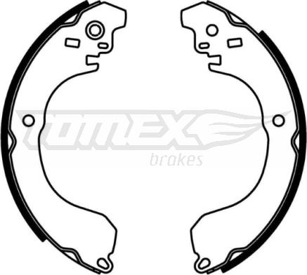 TOMEX brakes TX 22-91 - Sada brzdových čeľustí parts5.com