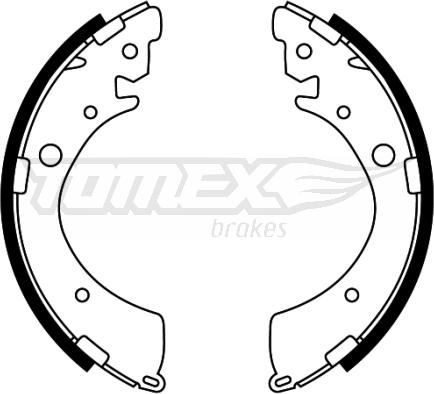 TOMEX brakes TX 22-40 - Комплект тормозных колодок, барабанные parts5.com