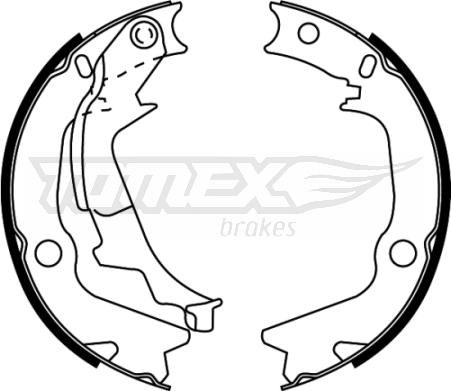 TOMEX brakes TX 22-53 - Set saboti frana parts5.com