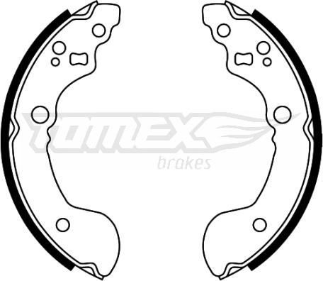 TOMEX brakes TX 22-31 - Set saboti frana parts5.com