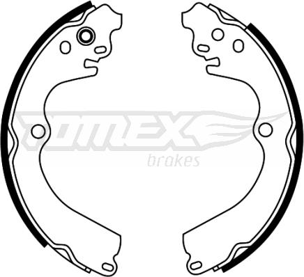 TOMEX brakes TX 22-32 - Σετ σιαγόνων φρένων parts5.com