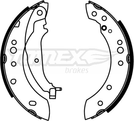 TOMEX brakes TX 22-21 - Jeu de mâchoires de frein parts5.com