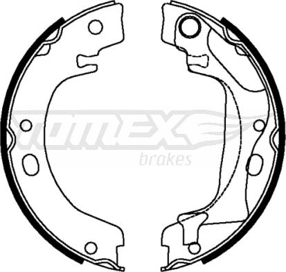 TOMEX brakes TX 22-28 - Fren pabuç takımı parts5.com