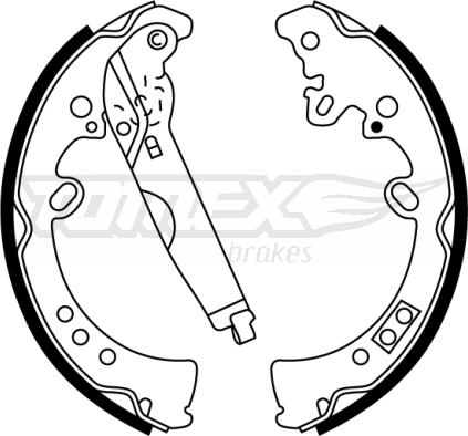 TOMEX brakes TX 22-76 - Fékpofakészlet parts5.com