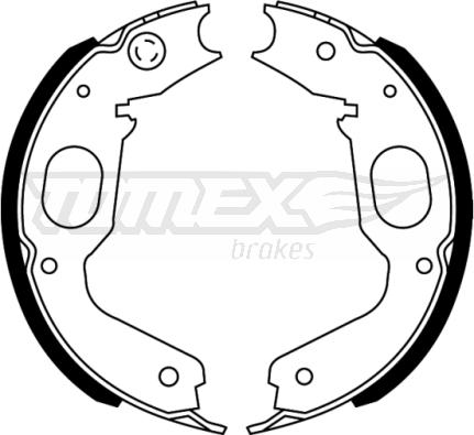 TOMEX brakes TX 22-73 - Piduriklotside komplekt parts5.com