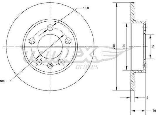 TOMEX brakes TX 70-01 - Piduriketas parts5.com