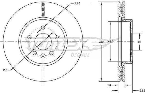 TOMEX brakes TX 72-56 - Спирачен диск parts5.com