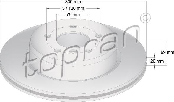 Topran 502 006 - Brake Disc parts5.com