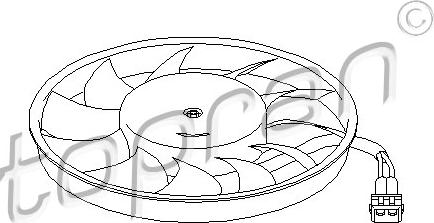 Topran 109 828 - Ventilador, refrigeración del motor parts5.com