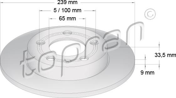 Topran 109 789 - Спирачен диск parts5.com