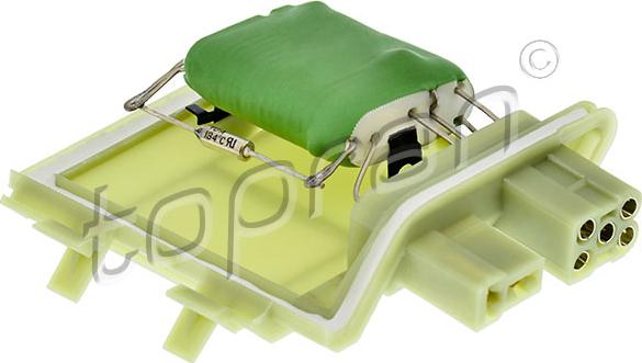 Topran 103 578 - Resistor, interior blower parts5.com