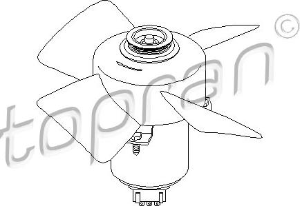 Topran 107 708 - Ventilador, refrigeración del motor parts5.com