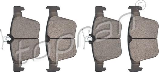 Topran 116 650 - Brake Pad Set, disc brake parts5.com