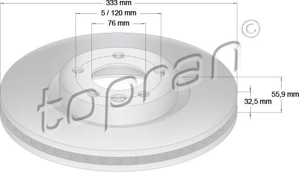 Topran 110 429 - Disc frana parts5.com