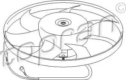 Topran 111 437 - Fan, radiator parts5.com