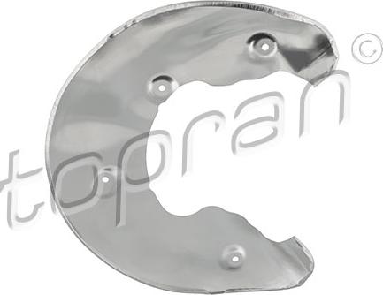 Topran 117 960 - Chapa protectora contra salpicaduras, disco de freno parts5.com